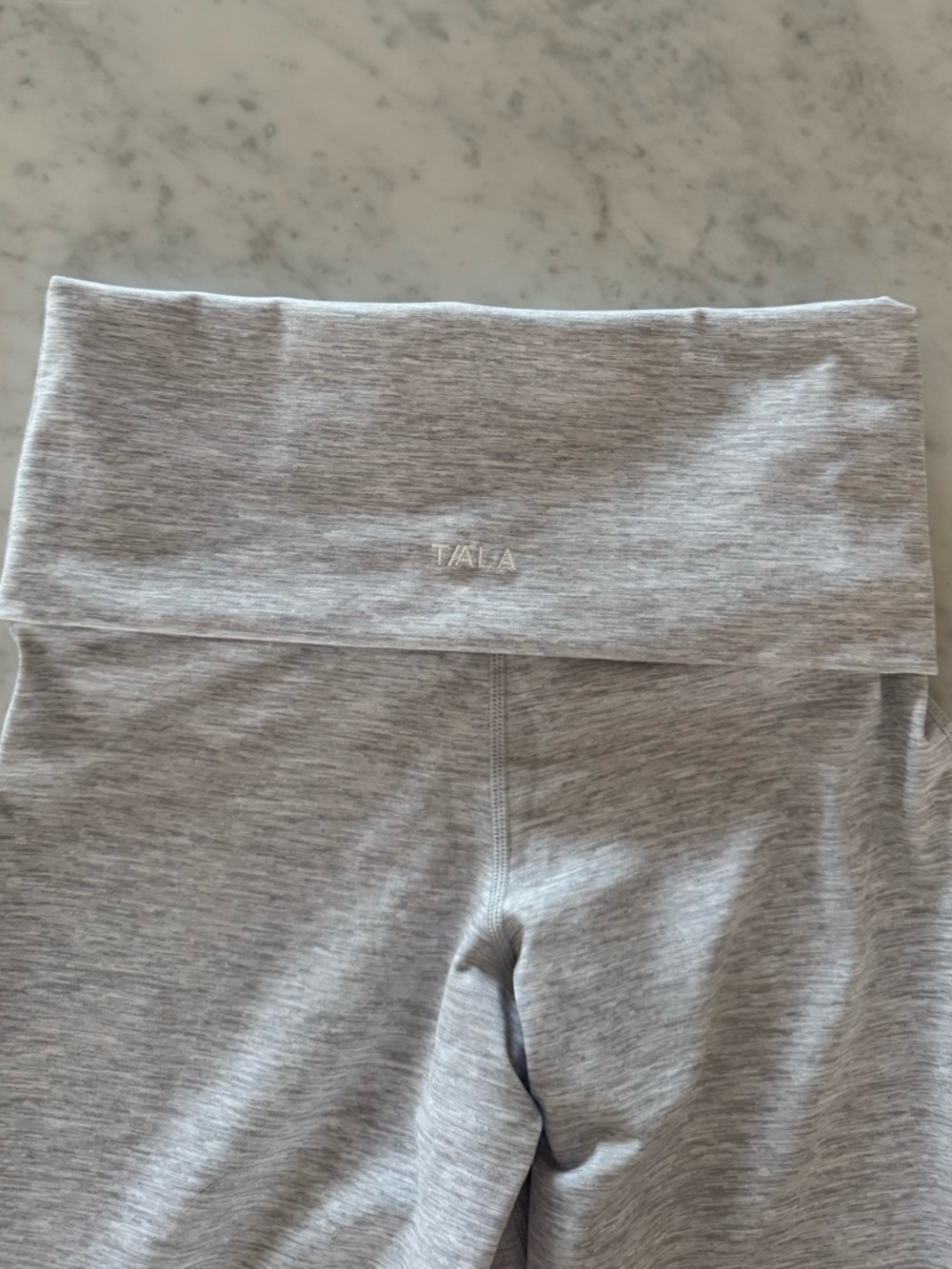 tala light gray fold over flare leggings - Picture 8 of 9